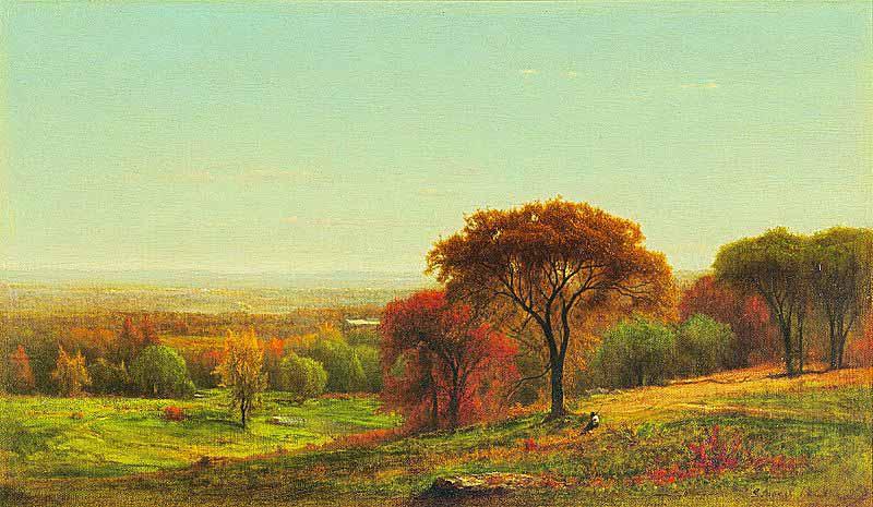 George Inness Across the Hudson Valley in the Foothills of the Catskills Sweden oil painting art